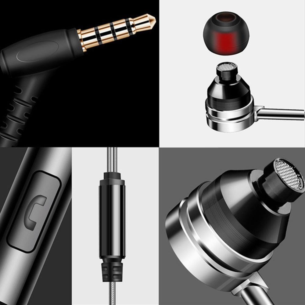 QKZ DM9 Zinc Alloy HiFi Stereo In-ear Headset 3.5mm Wired Heavy Bass Phone Earphone with Mic QKZ DM9 Zinc Alloy HiFi Stereo In-ear Headset 3.5mm Wired Heavy Bass Phone Earphone with Mic